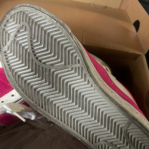 Nike Pink and White High-Top Sneakers - Picture 3 of 4